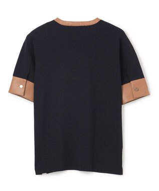 BEIGE， NADIA / ブラウスニットトップス Navy x Camel