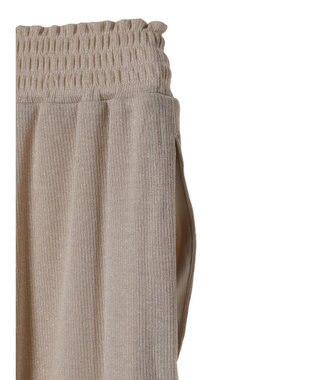 earth music&ecology ラメリブパンツ Gold