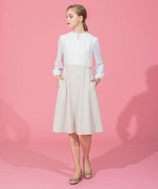 TOCCA 【洗える】SUNNY 長袖ドレス ベージュ系