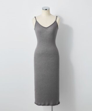 TOQUE 〈大草直子さんアドバイザー〉ロイヤルベビーアルパカ針抜きスムスインナーロングキャミソール