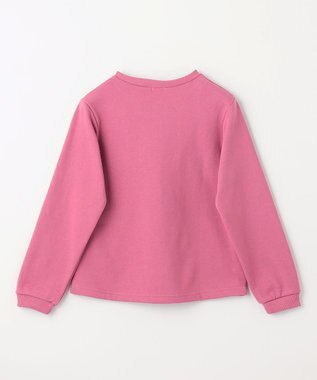 ANY KIDS 【春まで主役】アニマル発泡プリントトレーナー チェリーピンク