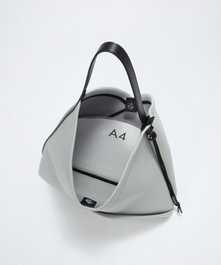 TOPKAPI 【TREASURE TOPKAPI】ネオプレン 2way ワンハンドル ショルダーバッグ ポーチ付き ライトグレー