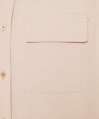 uncrave 【接触冷感・撥水・洗濯機洗い可】クールタッチツイル ブラウス（uncrave STANDARD) ピンクベージュ