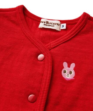 MIKI HOUSE HOT BISCUITS 【70-110cm】 接結天竺素材 ベスト 赤