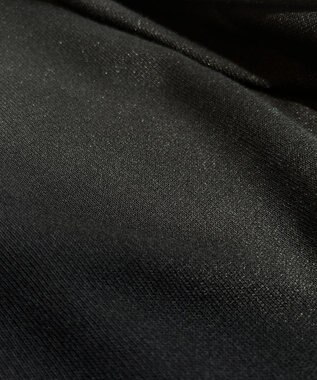 23区 シャイニーシアーニット ジップアップ パーカー ブラック系