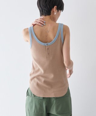 AMERICAN HOLIC ワッフル２ＷＡＹタンクトップ Mocha