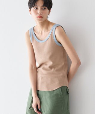 AMERICAN HOLIC ワッフル２ＷＡＹタンクトップ Mocha