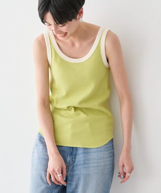 AMERICAN HOLIC ワッフル２ＷＡＹタンクトップ Lime Green