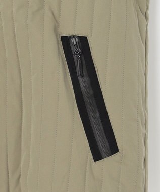 SHARE PARK LADIES 【UNISEX】キルティング蓄熱中綿 Ｖカーディガン（Mサイズ） カーキ