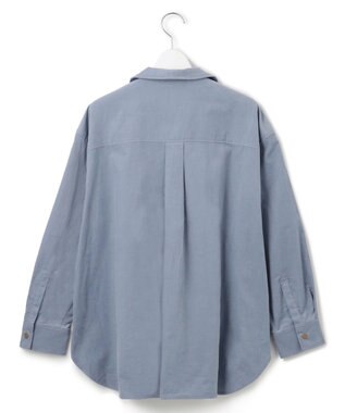 J.PRESS YORK STREET 【WOMEN】コーデュロイ シャツブルゾン ダルブルー系