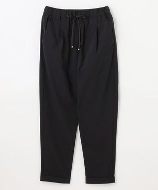 ANY L 【接触冷感/ウエストゴム/ストレッチ】クールタッチタックパンツ ブラック