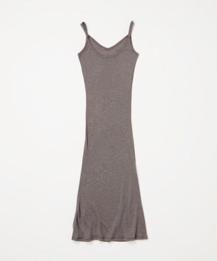 TOQUE 〈大草直子さんアドバイザー〉ロイヤルベビーアルパカ針抜きスムスインナーロングキャミソール グレー