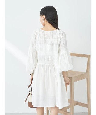 earth music&ecology シャーリングチュニック Off White