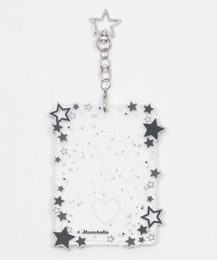 WEGO 【痛バ＆推し活】キラキラスターカードホルダーキーホルダー ブラック