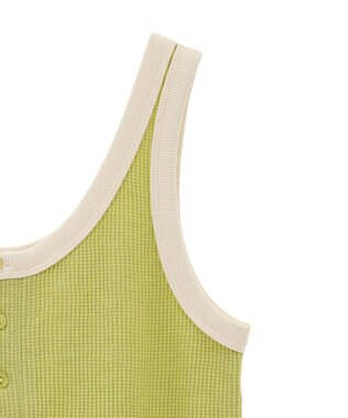 AMERICAN HOLIC ワッフル２ＷＡＹタンクトップ Lime Green