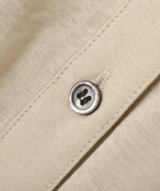 YECCA VECCA ミリタリースキッパーシャツワンピース Beige