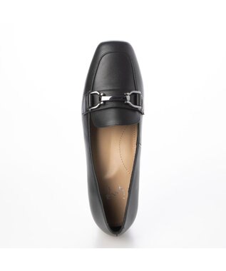 ing <ing>ビット付ヒールローファー ブラック