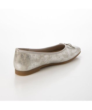 ing <ing>【WEB限定】スクエアトゥバレエシューズ シルバー