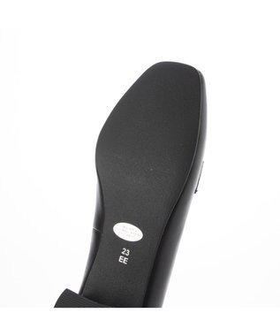 ing <ing>ビット付ヒールローファー ブラック