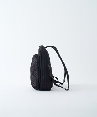 MIYABIYA LAQUOH【撥水加工】篭目エンボスボンディングリュック ブラック