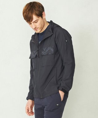 JOSEPH ABBOUD MOUNTAIN 【UNISEX】軽量/撥水 リップワッシャーコンビ マウンテンパーカー ネイビー系