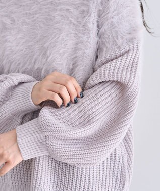 Green Parks ・Ｐｅｔｉｔ　Ｆｌｅｕｒ　シャギーキリカエニット Light Gray