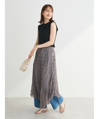 Green Parks ・Ｐｅｔｉｔ　Ｆｌｅｕｒ　メローｓｔリブタンクトップ Black