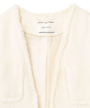BEIGE， DAHLIA / ツイードジレ Ecru