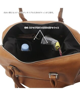 UNBILLION 【テレビ ドラマ着用アイテム】Otias アンティークタイプ合皮2WAYボストン キャメル