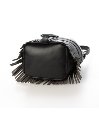 UNBILLION カシュカシュ cachecache / ボールチェーンポイントタッセルドロストショルダー ブラック