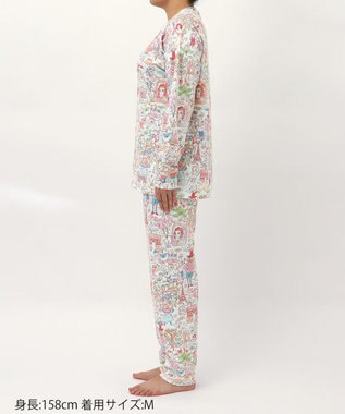 tsumori chisato SLEEP ツモリチサト パジャマ 長袖 長ズボン 綿混(本体) レディース UDX582 /ワコール サックス