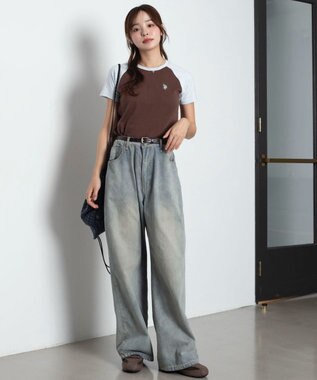 WEGO 【SMLサイズ展開】U.S. POLO ASSN.別注コンパクトTシャツ 柄1