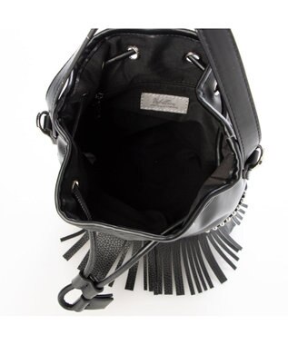 UNBILLION カシュカシュ cachecache / ボールチェーンポイントタッセルドロストショルダー ブラック