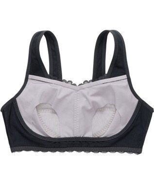 WACOAL 【ナイトアップブラ】 動画クリエイター nanakoななこさんコラボカラー登場 ナイトブラ 綿混(本体) 就寝時用 3Lまで対応 大きいサイズ ノンワイヤー レディース BRA166 /ワコール ブラック