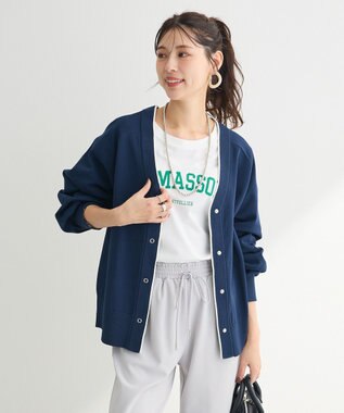 Green Parks スポンディッシュＶネックカーディガン Navy
