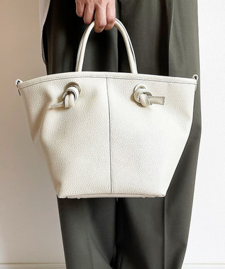 Hekhèr Le Style de Vie 【日本製 / 2WAY】シュリンクレザー ノットハンドバッグ