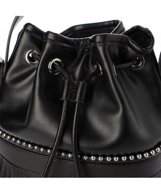 UNBILLION カシュカシュ cachecache / ボールチェーンポイントタッセルドロストショルダー ブラック