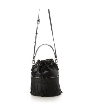 UNBILLION カシュカシュ cachecache / ボールチェーンポイントタッセルドロストショルダー ブラック