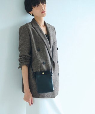 TOPKAPI 【Breath TOPKAPI】RIPPLE リプル スリム サコッシュ スマホショルダー ブラック