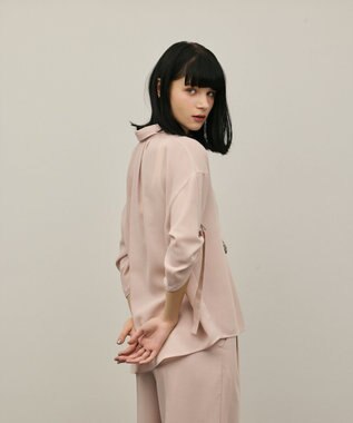 GRACE CONTINENTAL ロールアップスリーブトップス ピンク