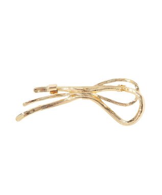 YECCA VECCA ノットリボンブローチ Gold