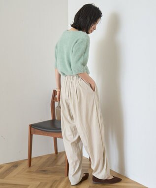 AMERICAN HOLIC フェザー半袖ニットプルオーバー Mint