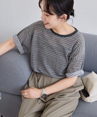 AMERICAN HOLIC シアーレトロボーダー半袖プルオーバー