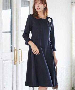 Tiaclasse 【XSサイズ追加・新色追加】サイドフラップワンピース ネイビー