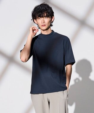 JOSEPH HOMME 【WEB限定】【新素材 / 新型】エンジニアドテック　リラックスフォルムモックネックＴシャツ ネイビー系