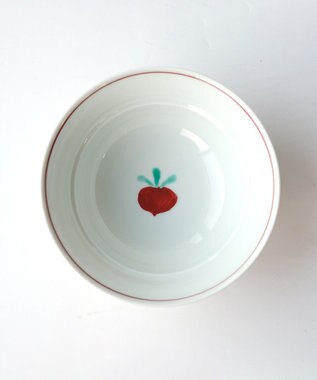 たち吉 【たち吉】おてがる丼赤絵かぶら〈１個〉波佐見焼 ホワイト×レッド