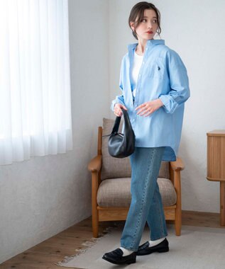 WEGO 【25年秋新色登場★】U.S. POLO ASSN.別注ロングスリーブシャツ ブルー