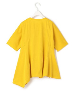 ICB 【洗える】ブラウスライクジャージー ハンカチーフヘムカットソー デイジー系