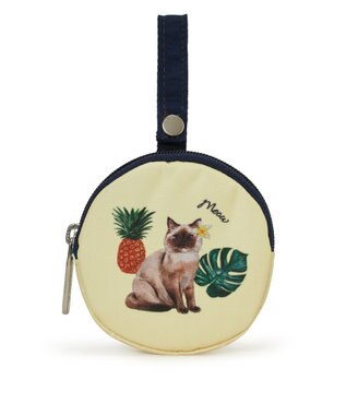 LeSportsac MINI ROUND CHARM/トロピカルミャオキャットミニラウンドチャーム トロピカルミャオキャットミニラウンドチャーム
