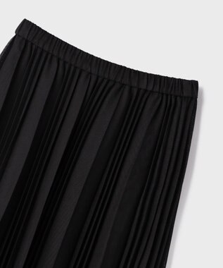 GRACE CONTINENTAL メッシュプリーツスカート ブラック